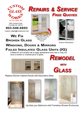 Repair and Remodel with Glass Flyer